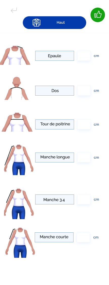 Application tailleur